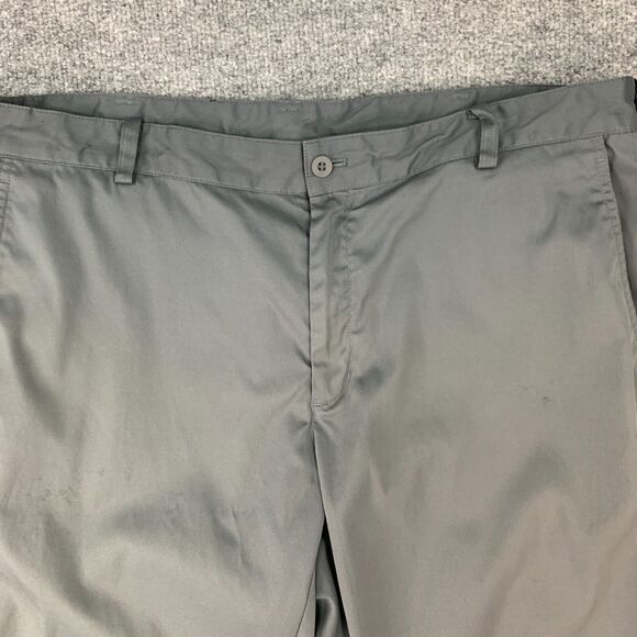 Nike Golf Pants Mens 38 Gray Flat Front DriFit Tech Classic Straight Leg Stretch - Picture 11 of 15